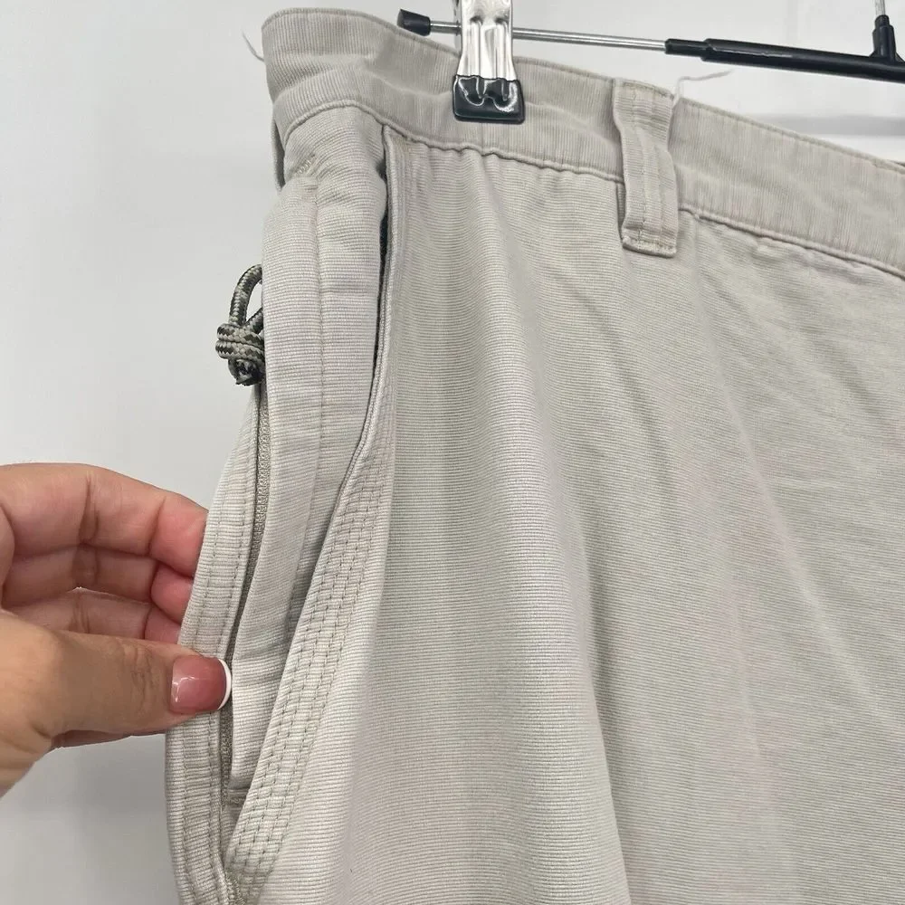 Columbia 38x32 Utility Pants Mens Tan Cotton Rugged Cargo Hiking AM8431‎